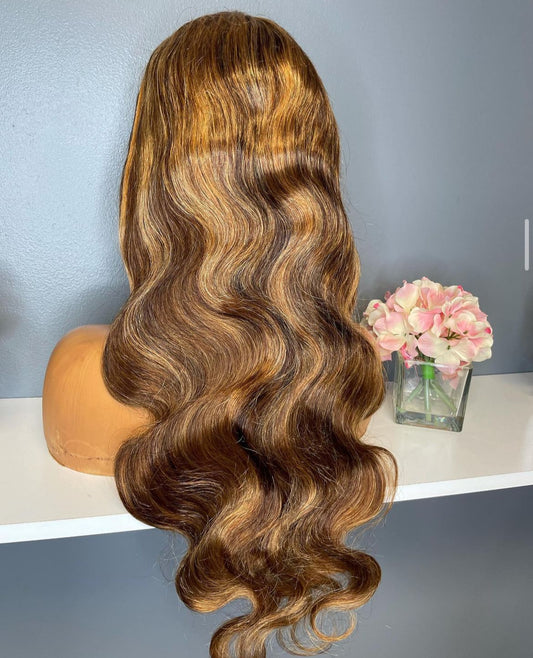 Chocolate Brown & Blonde Wig